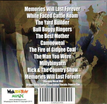Memories Will Last Forever Rear Cover